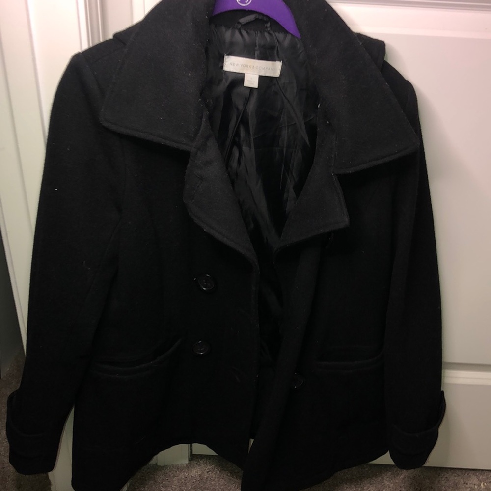 Black pea coat